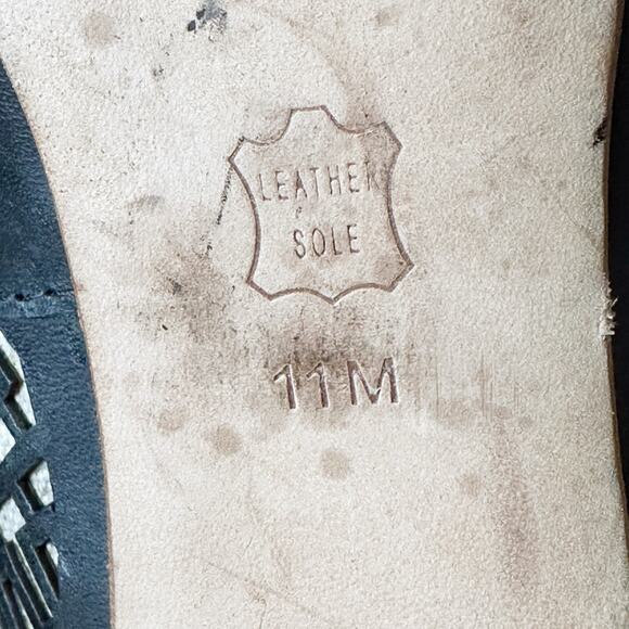 Tory Burch Regan Signature Logo Wood Platform Peep Toe Heels Women’s Size 11 - Picture 12 of 14